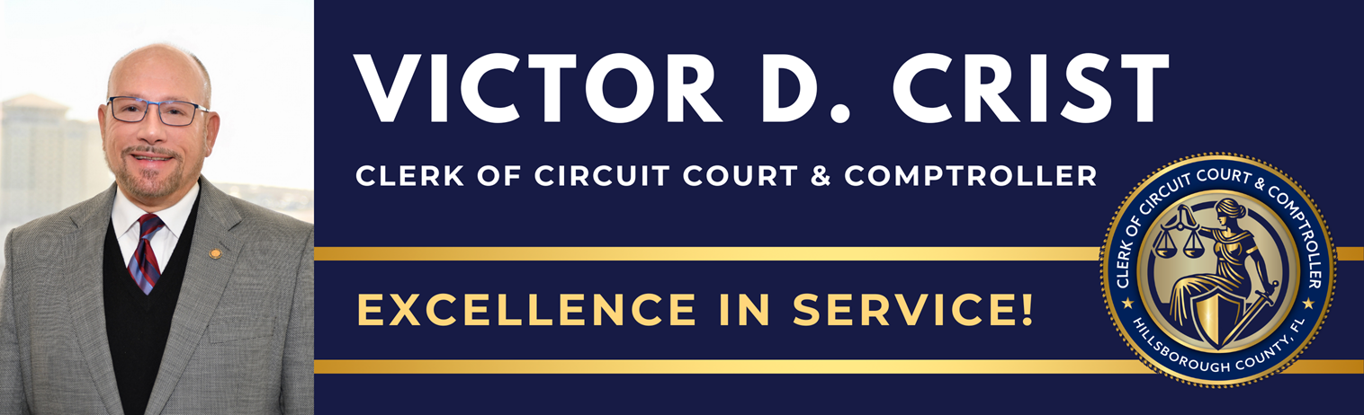 Victor D. Crist Clerk of Circuit Court & Comptroller Banner